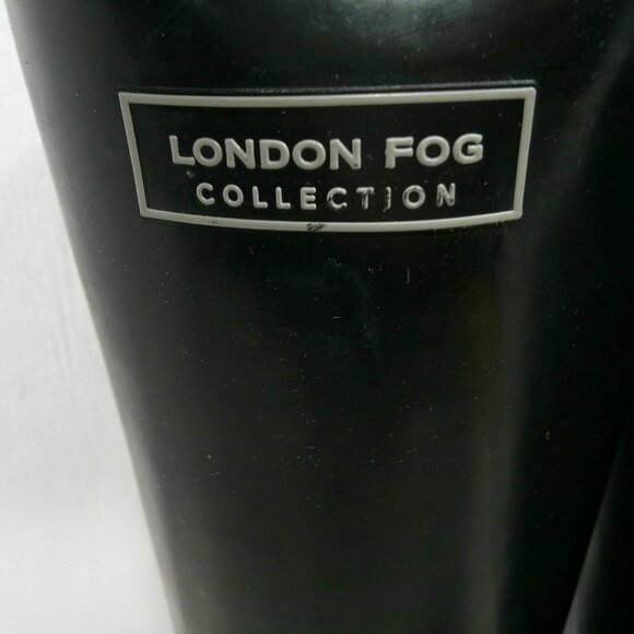 London Fog Classic Thames Black Knee-high Waterproof Rain Boots Size 8 - Picture 3 of 9